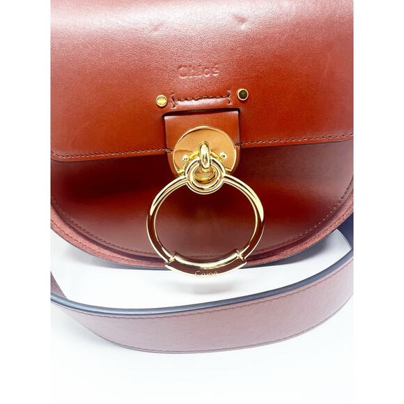 Chloe Small Tess Bag Brown Leather - Picture 4 of 11